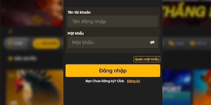 Tiến hành đăng nhập tài khoản 6686